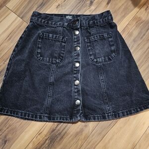 Urban Outfitters BDG Denim Black Skirt